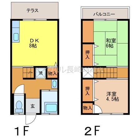 小川アパートC棟の物件間取画像